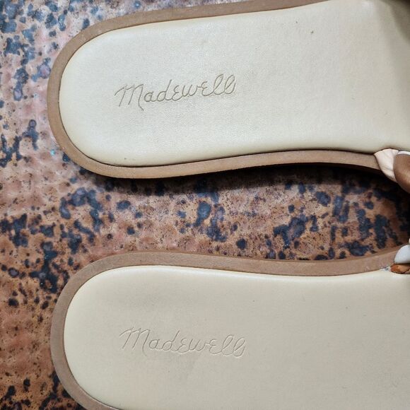 Madewell 'The Suzi' Slide Sandal in Multi Woven Leather                      360 - Picture 12 of 14